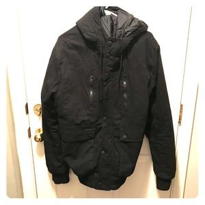 Black Young Men’s Winter Coat